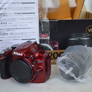 Nikon D3200 VR18-55 レンズキット REDのご案内です