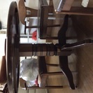 無垢材 丸テーブルと椅子4脚