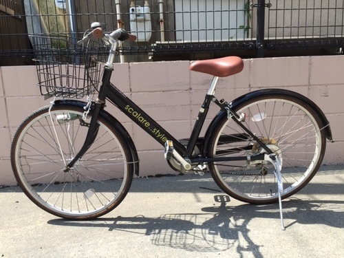 売り切れましたありがとうございます ２４インチシティサイクル子供自転車でも 黒 ６段変速前カゴ付き 新品カギ付きです 鹿児島市より エウレカ 鹿児島中央の自転車の中古あげます 譲ります ジモティーで不用品の処分