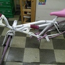 [1967]ピストバイク　700×23C　シングル又は固定　ホワイト×ピンク