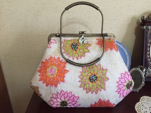 ビーズファションバッグ(高級手芸品)