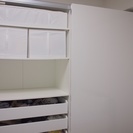 【終了】☆最終値下げ☆ IKEA イケア 大型収納クローゼット 鏡 たんす 白 （定価15万円）