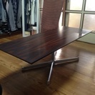 IKEAテーブル 茶色 ローテーブル
