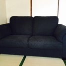 IKEA 2人掛け布製ソファー ¥5,000