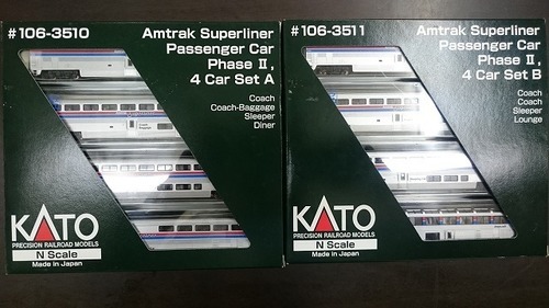 ②Nゲージ（Nスケール）　KATO　アムトラック　3510と3511
