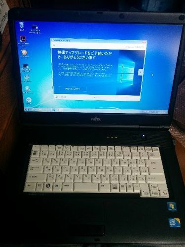 完売御礼、東京へ。　富士通ビジネスノート　Core2  正規Win7からWin10予約済み