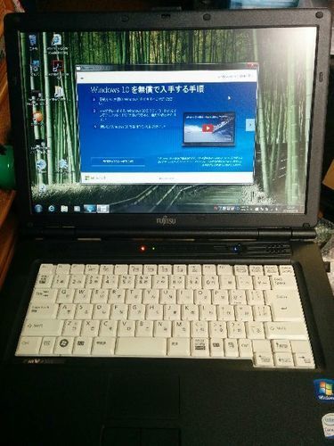 完売御礼、横浜市旭区。実用品　富士通ノート　A6270  Core2 P8400 Windows10入口まで