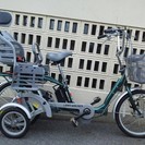 補助輪付き電動アシスト自転車かるがもグランド（子供乗せ付き）