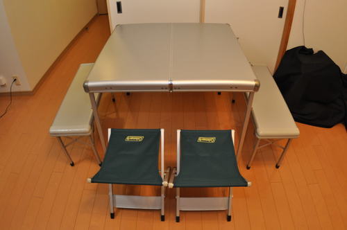 Coleman(コールマン) ファミリーベンチセット(中古、傷あり、全体きれい)取りに来られる方