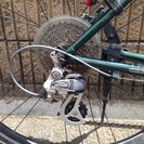 【販売済】【229】ジャイアント製クロスバイク フロントサス 3×8段ギヤ 700×28C【17500円】