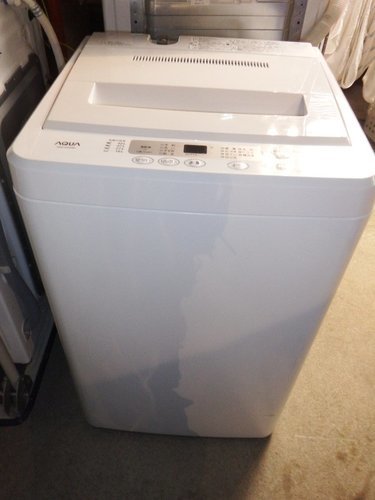 ハイアールアクア 全自動洗濯機 (洗濯4.5kg) ホワイト AQW-S452-W