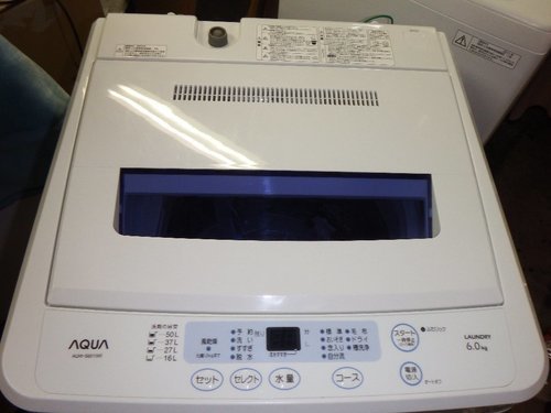 アクア 6.0kg 全自動洗濯機 ホワイトAQUA AQW-S601-W