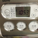 2009年製 SANYO  3合炊き炊飯器 ホワイト (説明書付き)