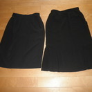 レナウン/スカート11号（黒色）2枚・新品