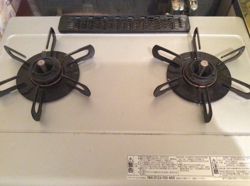 パロマ 2口グリル付きガスコンロ - キッチン家電 