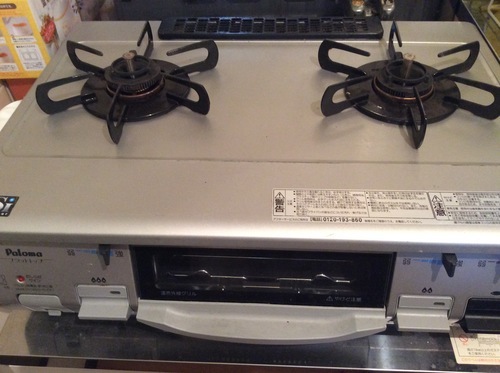 パロマ 2口グリル付きガスコンロ - キッチン家電 