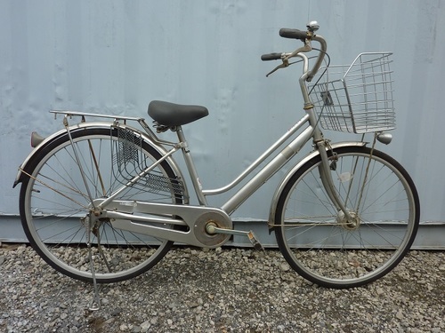 中古自転車　26in　グレー