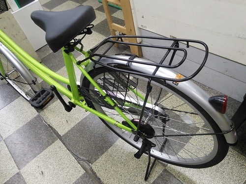 [2026]中古自転車　リサイクル自転車　シティサイクル　ママチャリ　24インチ　シングル　ライトグリーン