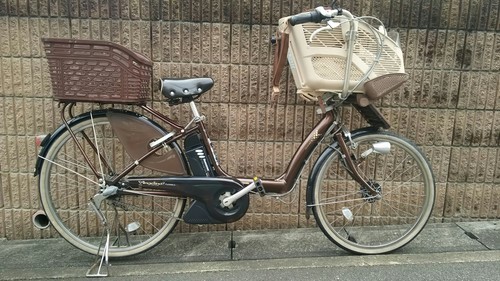 電動アシスト自転車　ブリジストン　アンジェリーノDX 三人乗り