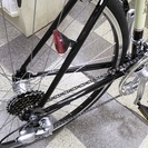 [2040]クラシカルクロスバイク　700×28C　2×7段変速　ブラック　状態良好