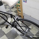 [2040]クラシカルクロスバイク　700×28C　2×7段変速　ブラック　状態良好