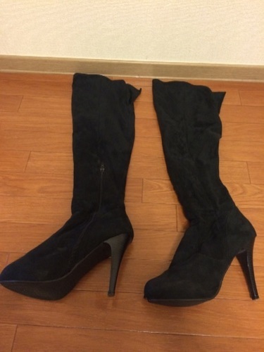 格安 R E ブラックニーハイブーツ さとぅー 練馬の靴 ブーツ の中古あげます 譲ります ジモティーで不用品の処分