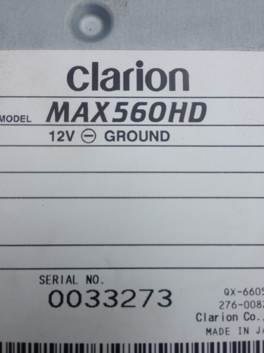 クラリオンMAX560HD