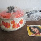 ◆昭和レトロ◆ミッチホーロー・片手鍋・花柄・未使用・16㎝琺瑯