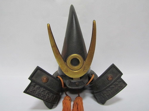 【加藤清正】兜◆鉄製◆兜飾り◆出世兜◆戦国武将◆約19cm