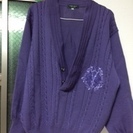 相談中　中古　紫のメンズセーター　サイズM