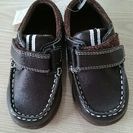 新品・未使用  茶色の靴（15㎝）