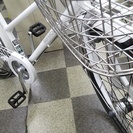 [2098]ブリヂストン マークローザ BRIDGESTONE MarkRosa　シティクロス　26インチ　外装6段変速　LEDオートライト　アルミフレーム　ローラーブレーキ　大型ステンレスカゴ　BAA自転車安全基準適合　ホワイト