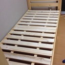 木製 シングルベッド  組み立て
