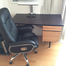 オフィス机、椅子、デスクライト一式