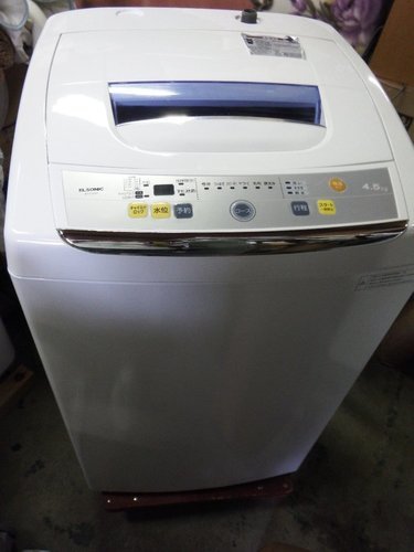 ELSONIC エルソニック 全自動洗濯機 4.5Kg ETL5001　14年製