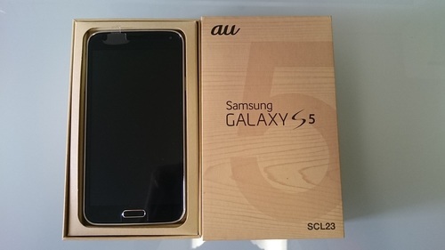 ■終了■　【新品】　au Galaxy S5 SCL23　【判定○】