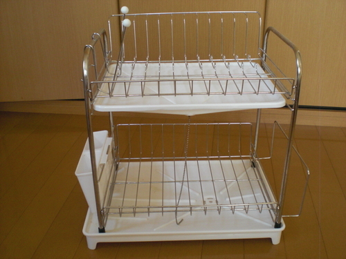 ニトリ 水が流れる水切りラック2段 のみ 六町の家庭用品 キッチン雑貨 の中古あげます 譲ります ジモティーで不用品の処分