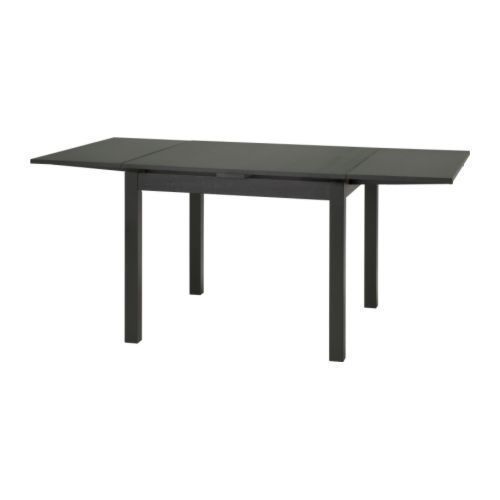 IKEA　BJURSTA伸長式テーブル, ブラウンブラック
