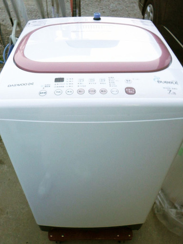 大宇電子(DAEWOO) 全自動洗濯機 7.0kg DW-S70AW　白ピンク