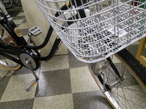 [2155]中古自転車　リサイクル自転車　シティサイクル　ママチャリ　24インチ　シングル　ダークブルー