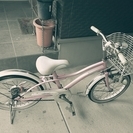 【あげます】女児自転車　シナモロール　18インチ　ピンク