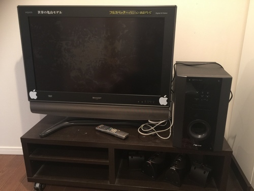 Sharp AQUOS 32型フルスペックハイビジョンテレビ＋テレビ台＋パイオニアホームシアター スピーカー
