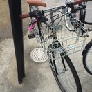 カゴ、泥除け付きクロスバイク