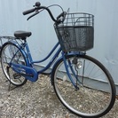 ２６インチ　中古自転車(青色)