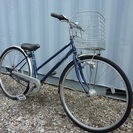 ２７インチ　中古自転車(青色)