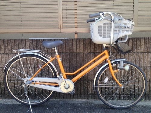 【販売済】【236】子供乗せ自転車   内装3段ギヤ  手元切替ライト 【14500円】