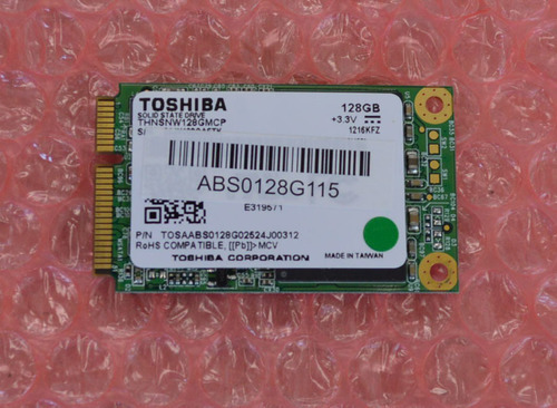 東芝 SSD 128GB/mSATA (miniSATA)のご案内です