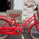 （商談中）子供自転車　赤色　（１８インチ）　ブリジストン　HACCI