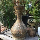 古代エジプトの様子が描かれた花瓶（値下げいたしました）
