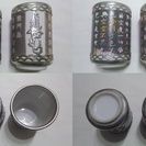 【終了】中国製 金属製の装飾付 湯飲み 2個セット 専用ケース付...